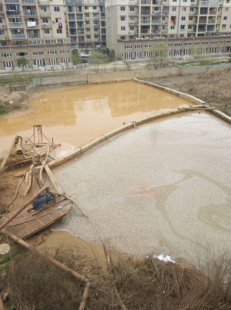 九台沉淀池淤泥清理-厂区废水池淤泥清淤